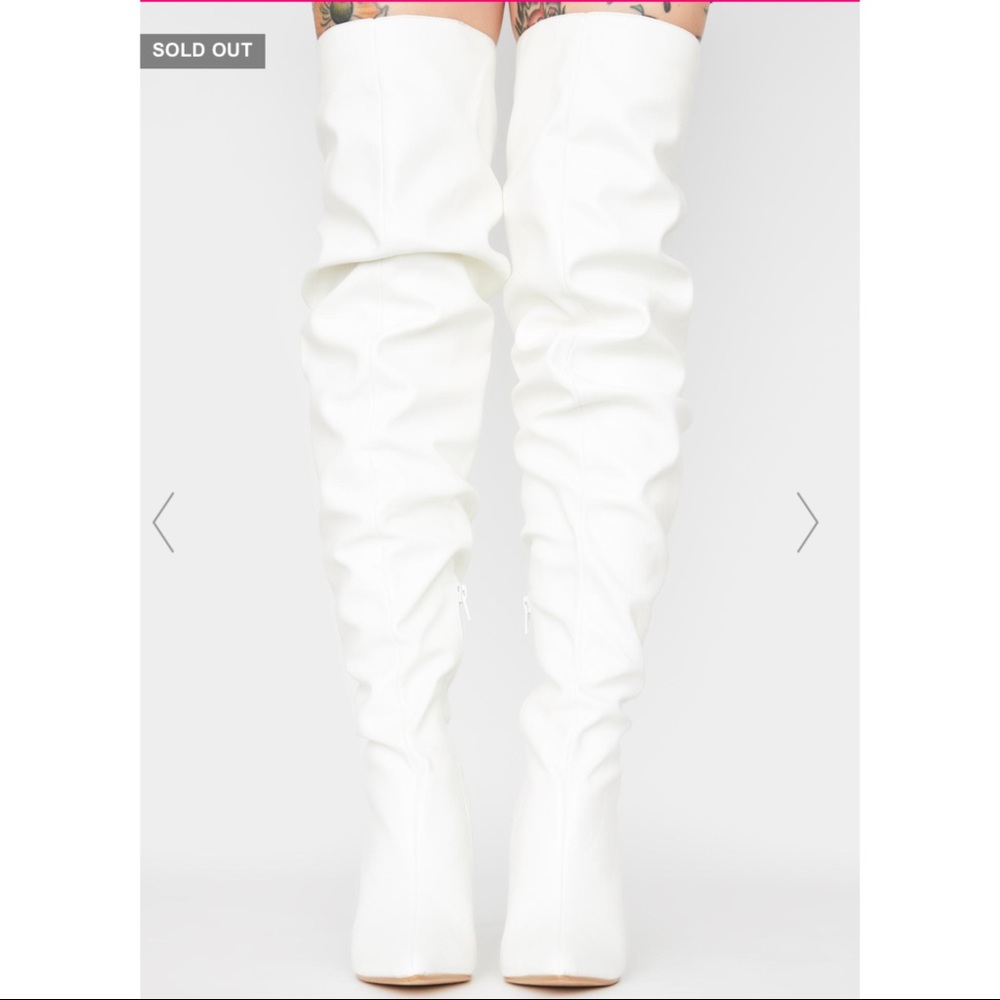 【SOLD】Dolls Kill Iced Toxic Floght Over Knee Boots
